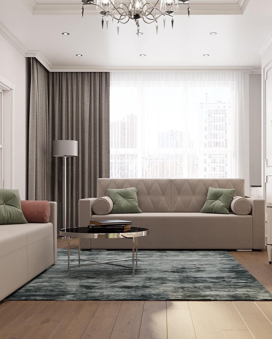 Прямоугольная гостиная