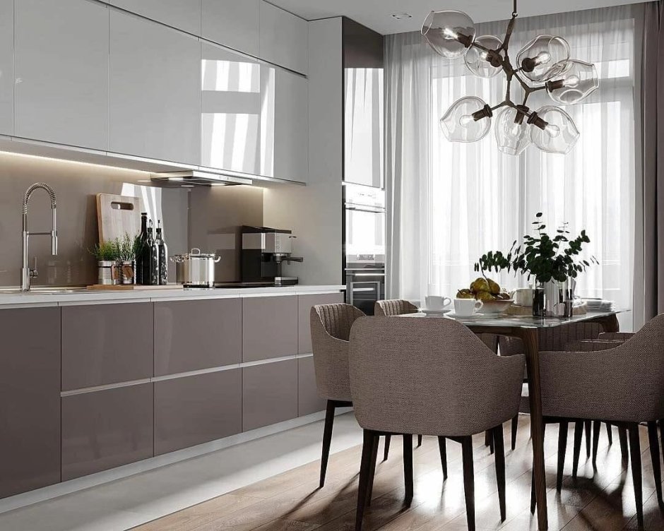 Гостиная столовая в стиле Минимализм