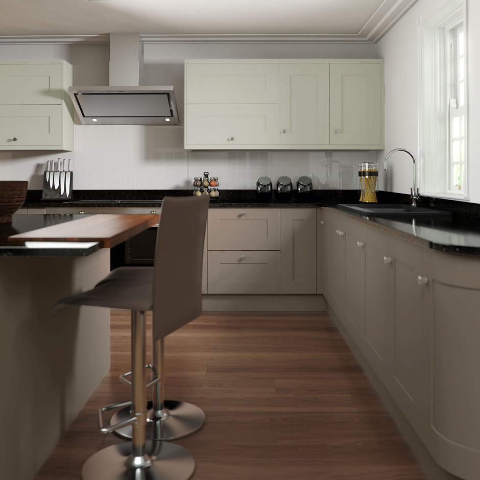 Кухня тауп матовый