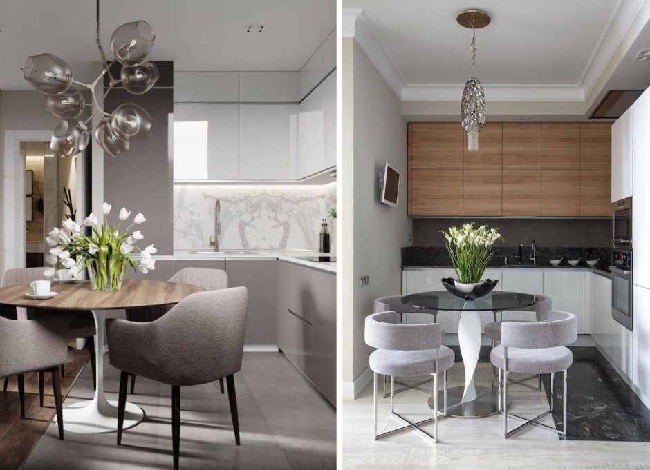 Тауп фасад кухни