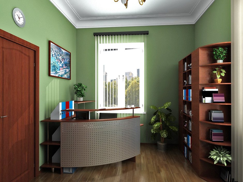 Цвет стен в кабинете руководителя