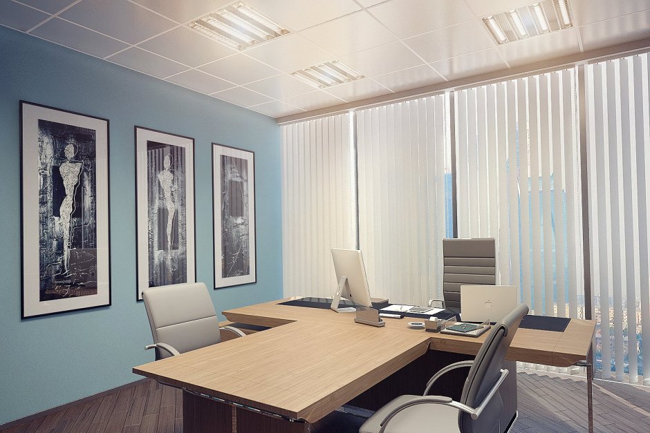 Интерьер маленького офиса