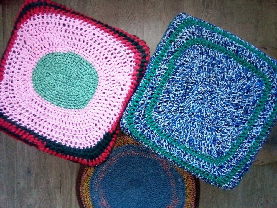 Сидушка на стул крючком