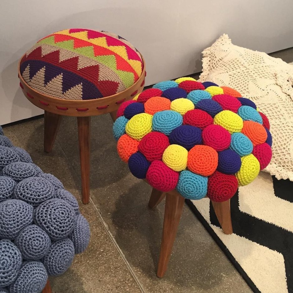 Коврики на стулья и табуреты квадратные