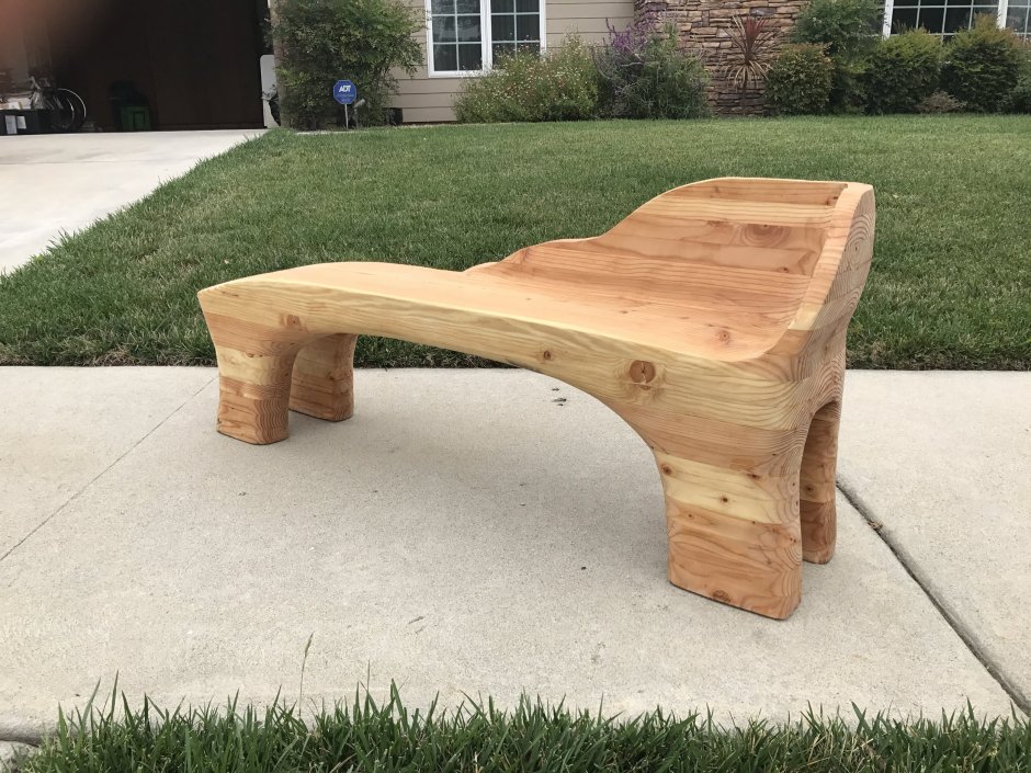 Скамейки из древесины