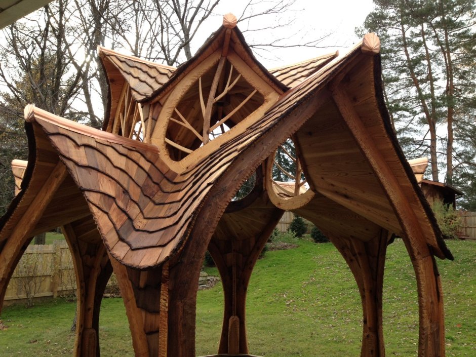 Необычные конструкции из дерева