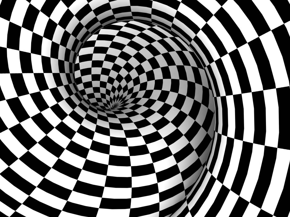 Шахматная клетка иллюзия