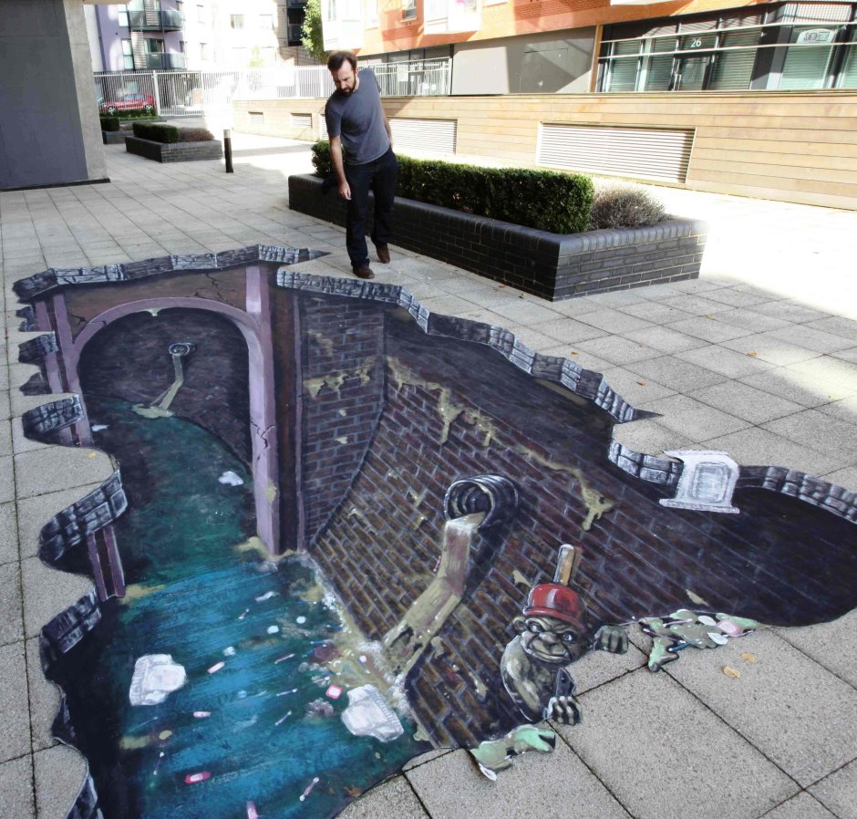 Julian Beever Street Painting