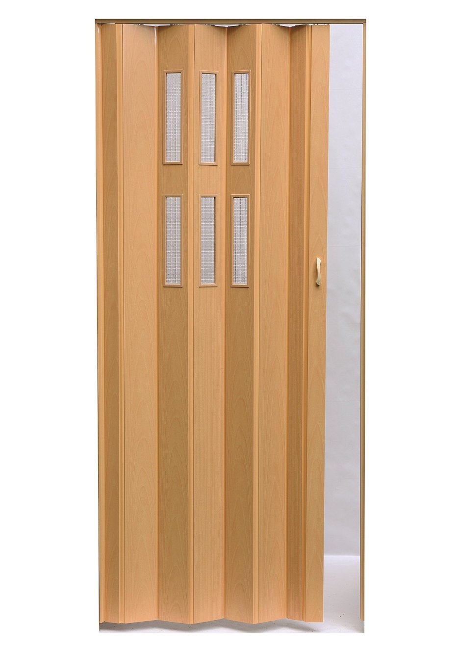 Дверь гармошка ПВХ una 203х84 см, цвет белый