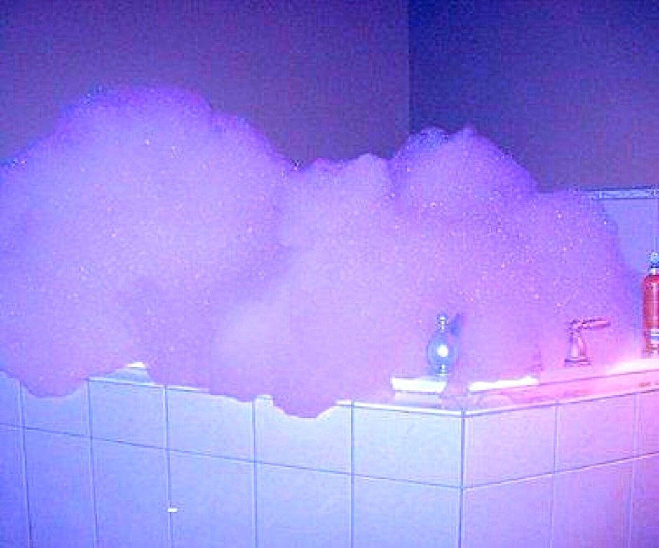 Фиолетовая ванна Эстетика