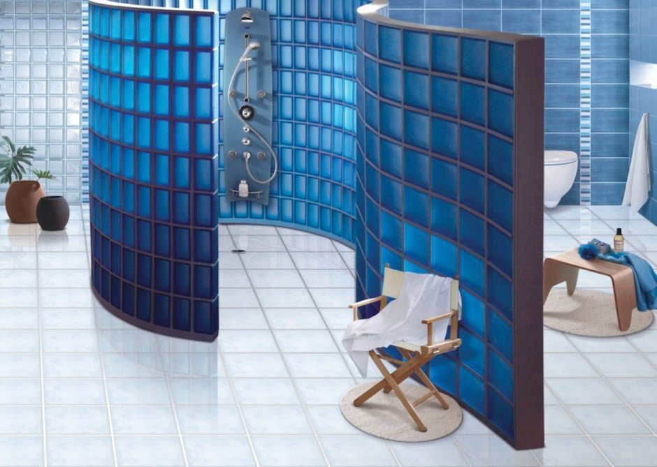 Стеклоблоки Тиффани интерьер