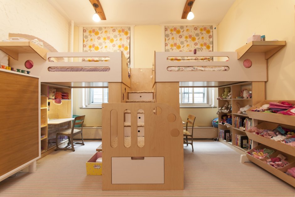 Двухэтажная детская комната