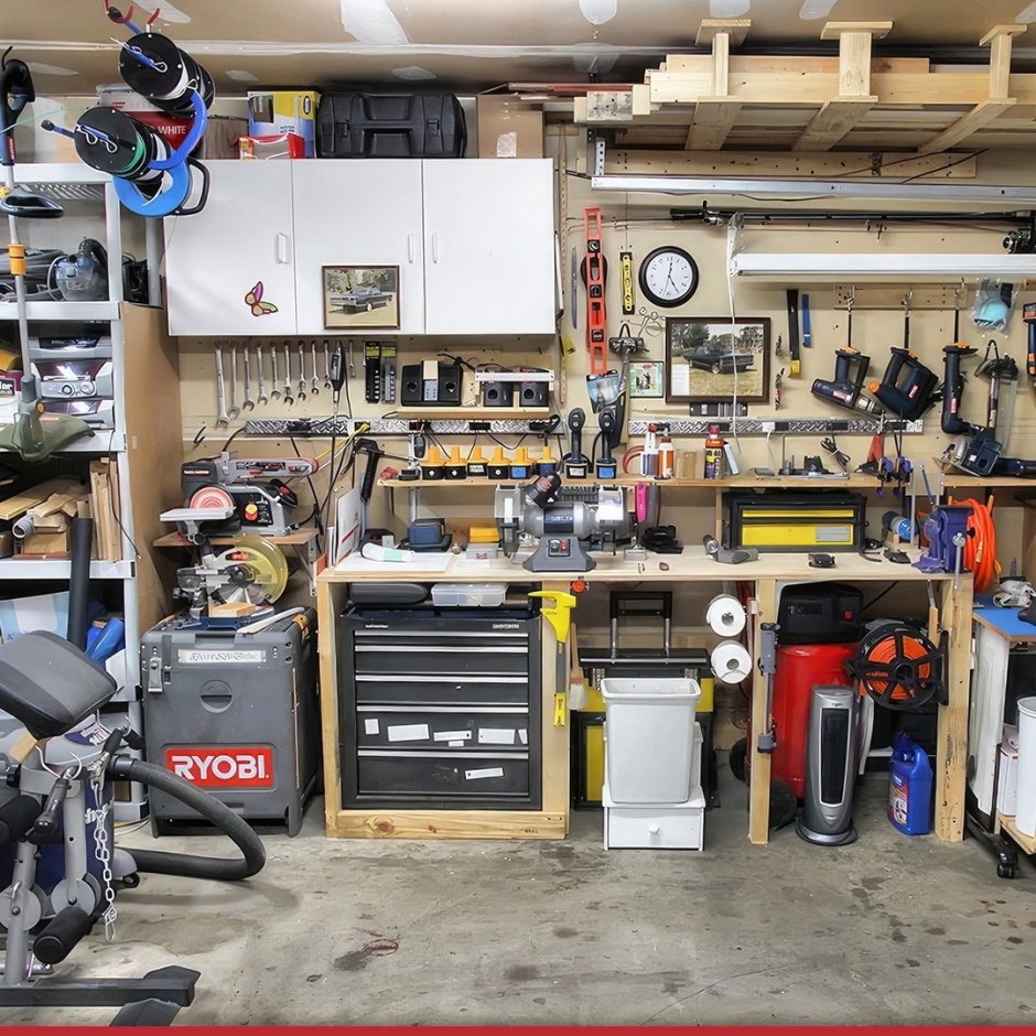 Столярная мастерская в гараже планировка