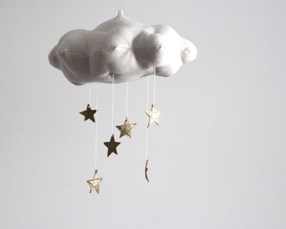 Подвесная игрушка облако со звездами