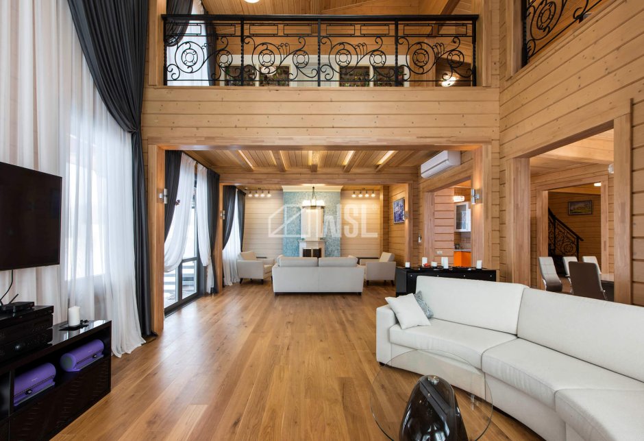 Дом из клееного бруса интерьер второй свет