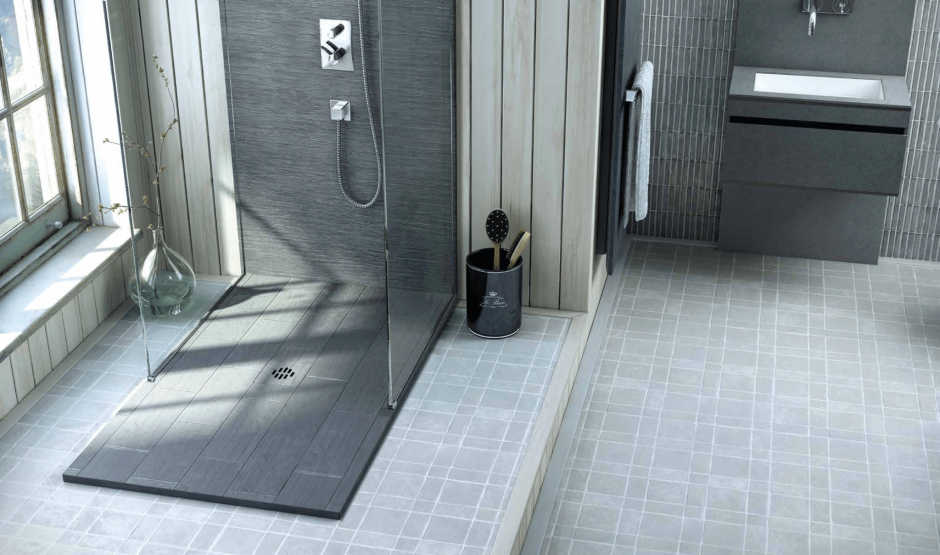 Душевая зона с трапом 700мм