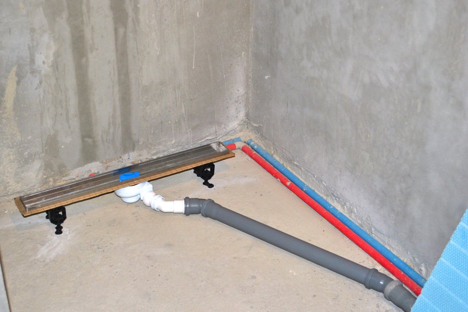 Слив для душа монтаж в пол