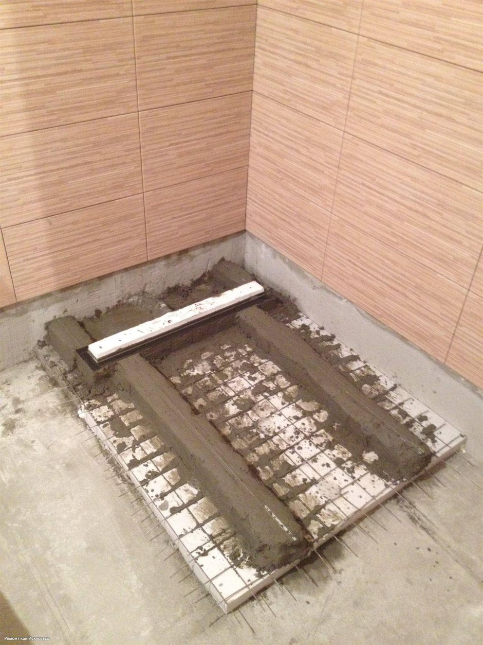 Трап 40 см для душа в полу с гидроизоляцией