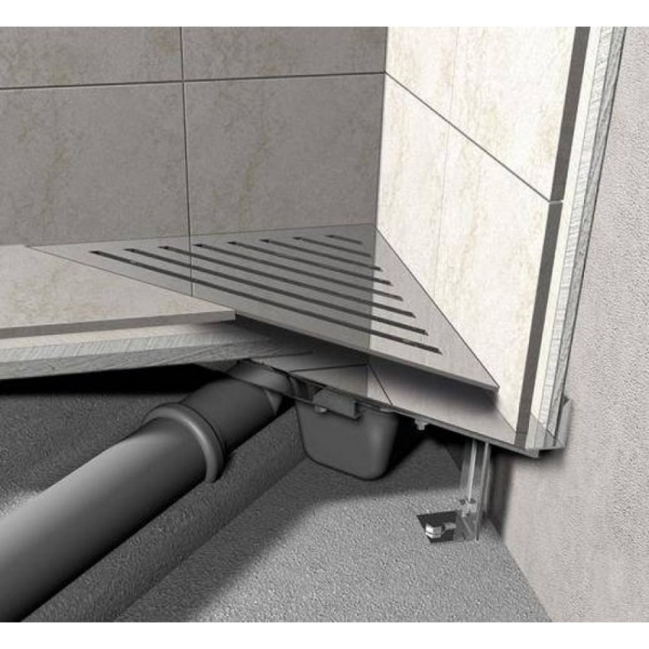 Угловой трап ALCAPLAST