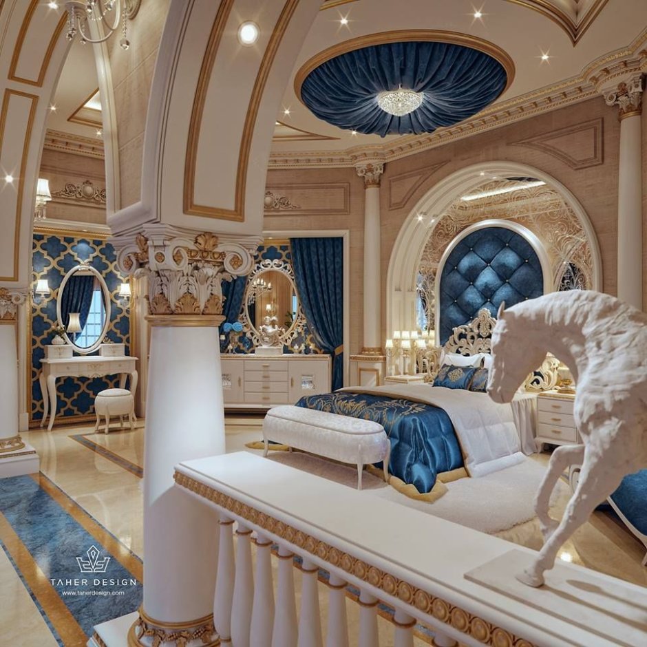 Luxury Mansion Interior спальни