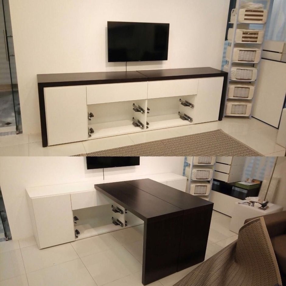 Тумбы под телевизор с домашним кинотеатром