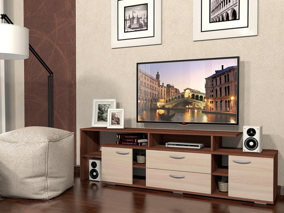 Тумба под ТВ 120х35х43 см, Wood&Steel