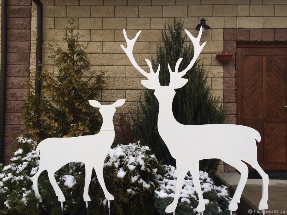 Новогодние композиции из фанеры