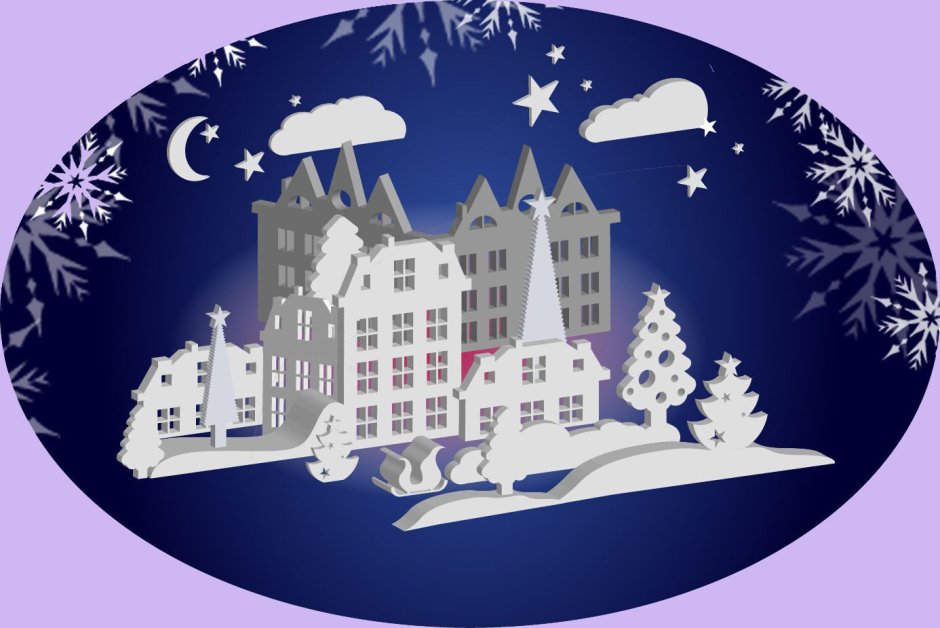 Новогодний олень из пенопласта