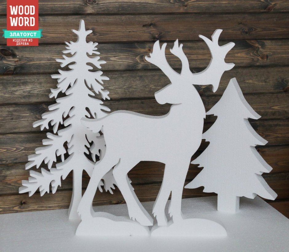 Новогодние украшения из потолочной плитки