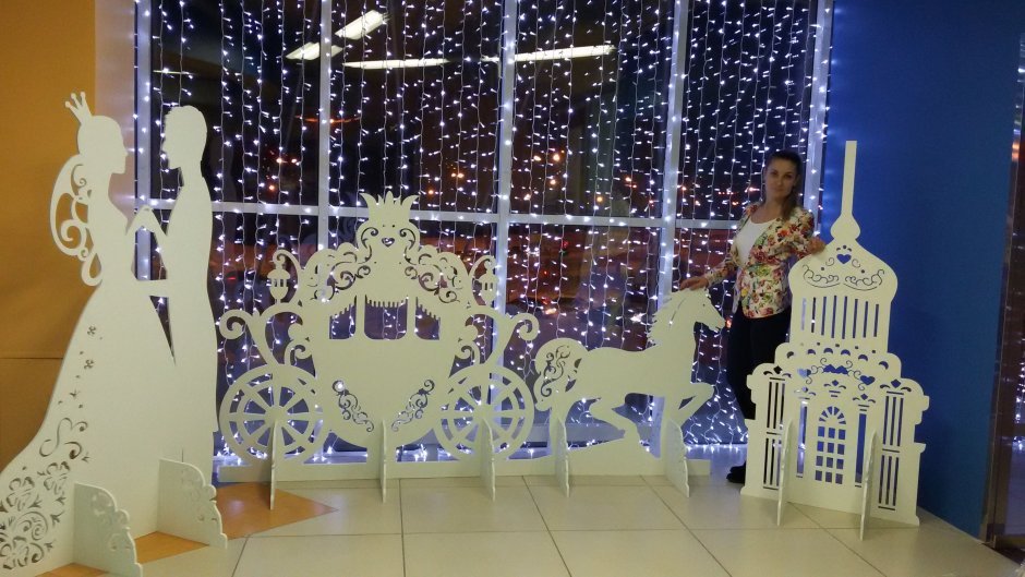 Декорации из пенопласта на новый год