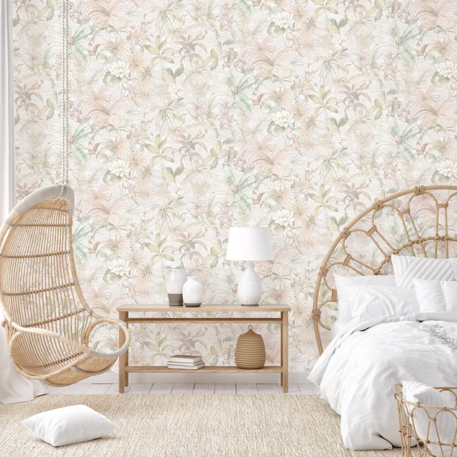 Обои флизелиновые Victoria Stenova Amazonia бежевые 1.06 м 989541