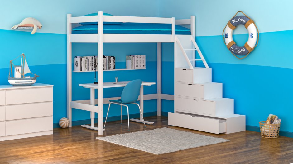 Кровать чердак bambini Divanno 5