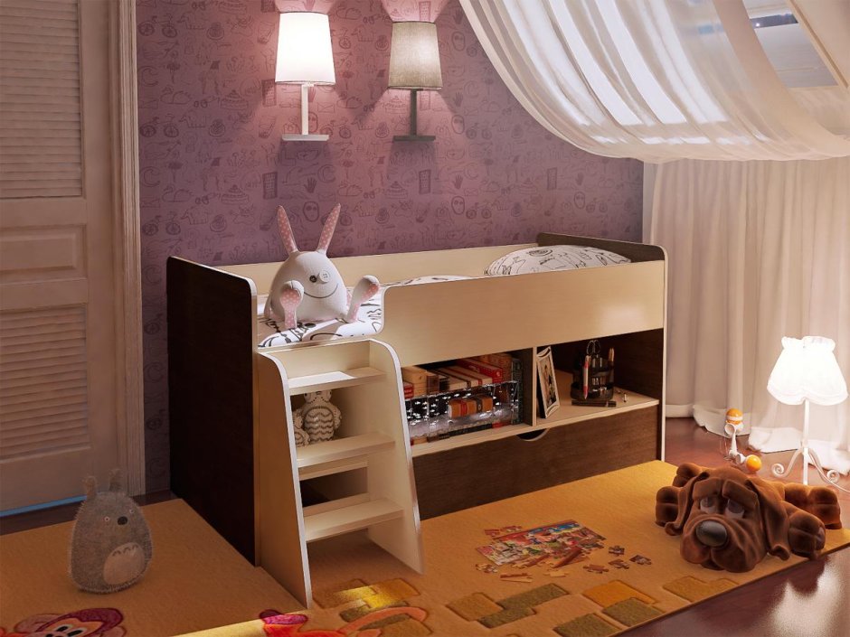 Двухъярусная кровать bambini Divanno