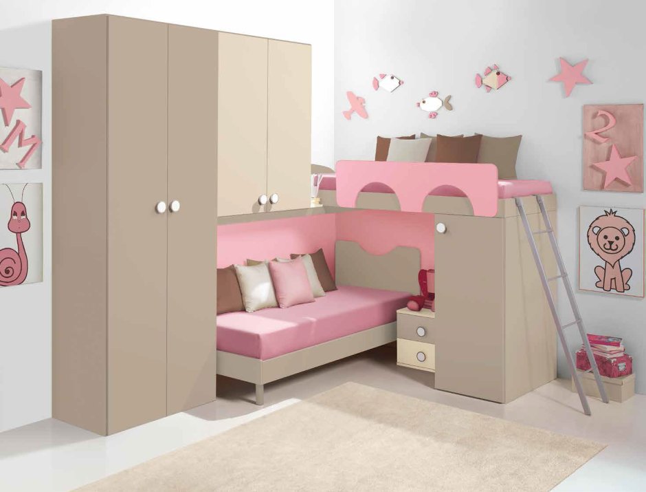 Кровать чердак bambini Divanno