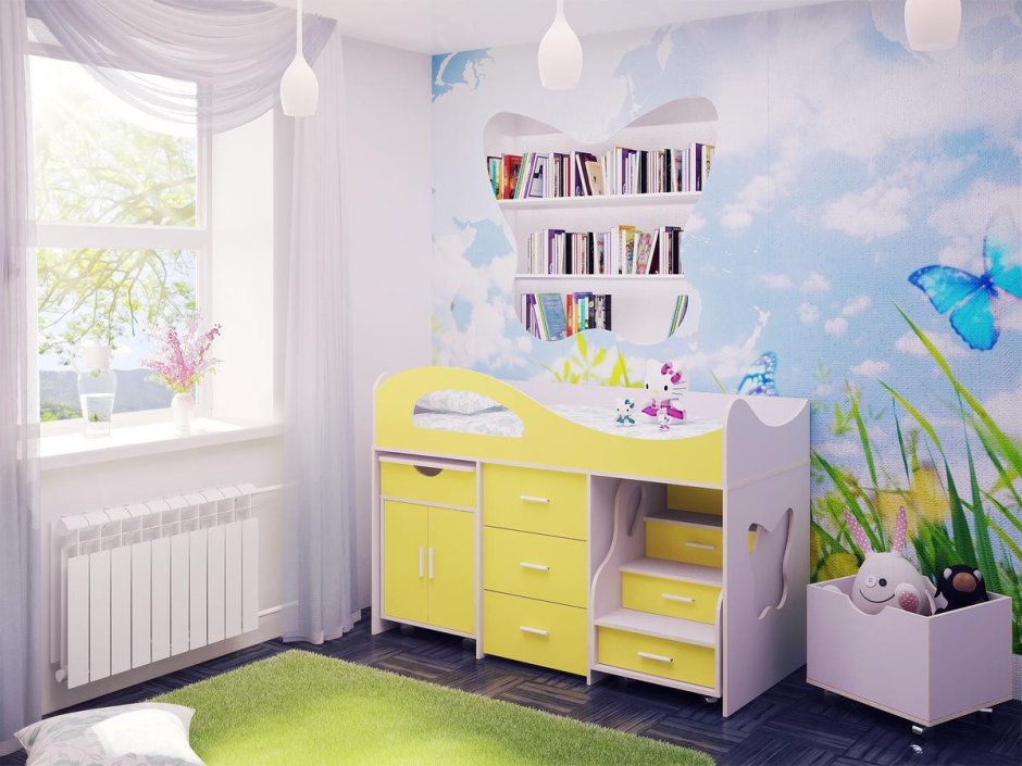 Кровать двухъярусная КМК