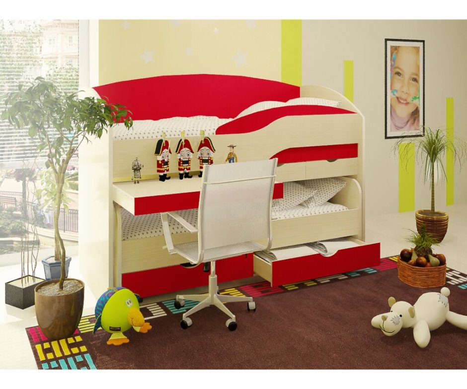 Кровать чердак bambini Divanno 33.2