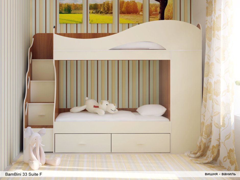 Двухъярусная кровать Бамбини 8