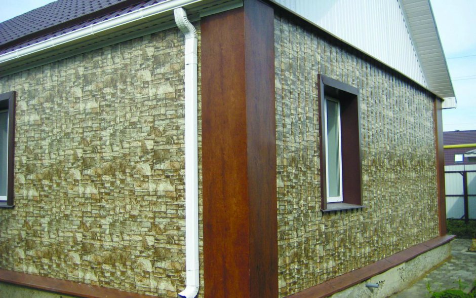 Фасады сайдинг евробрус RAL 5005