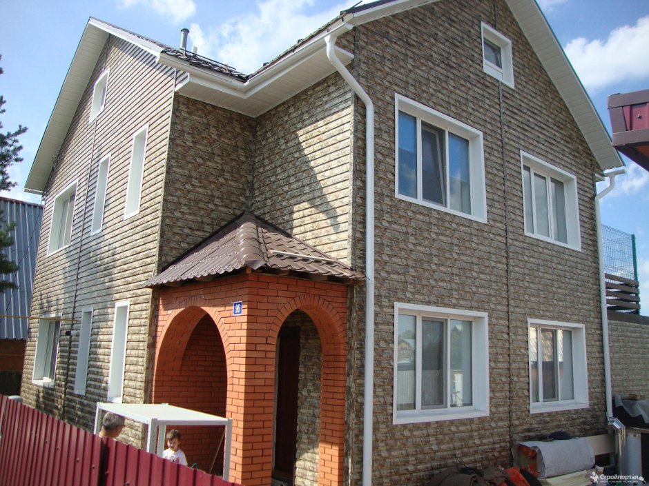 Сайдинг белый камень МЕТАЛЛПРОФИЛЬ