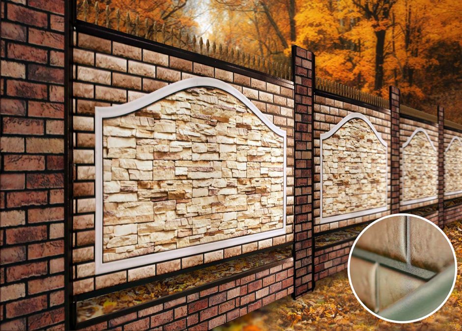 Профнастил декоративный под камень