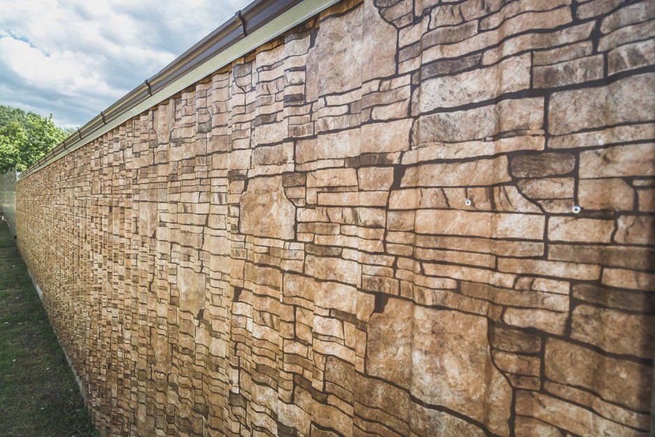 Профнастил камень (Fine Stone) Гранд лайн