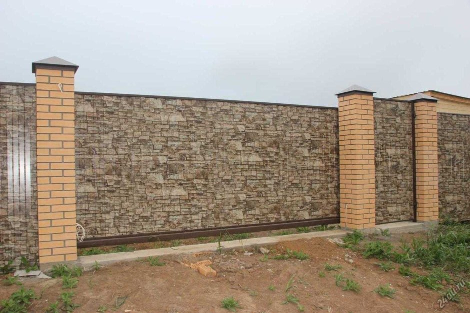 Забор из профнастила Принтек