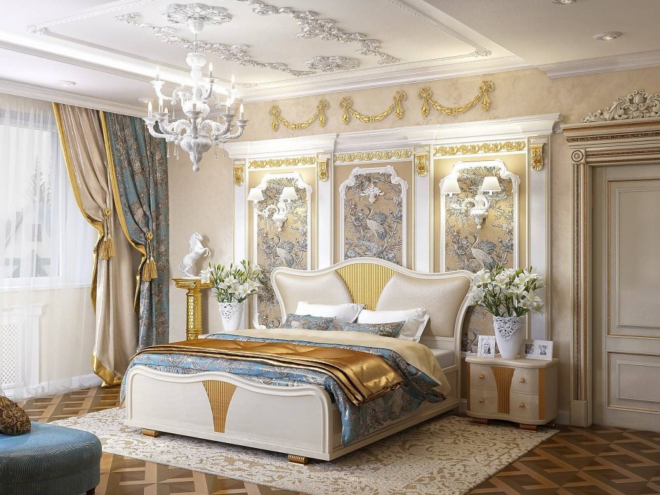 Спальные комнаты в классическом стиле