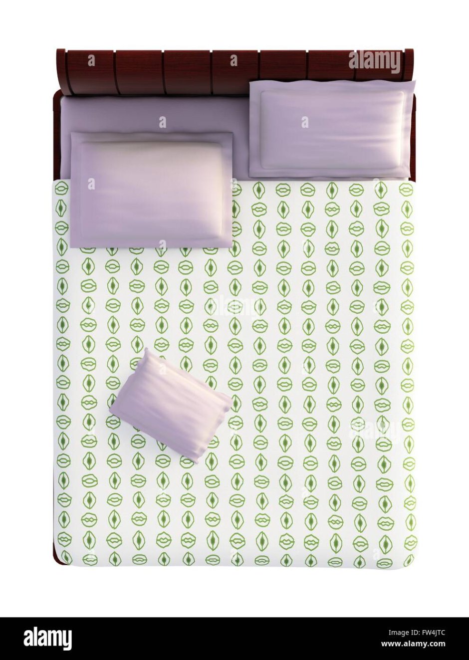 Кровать вид сверху