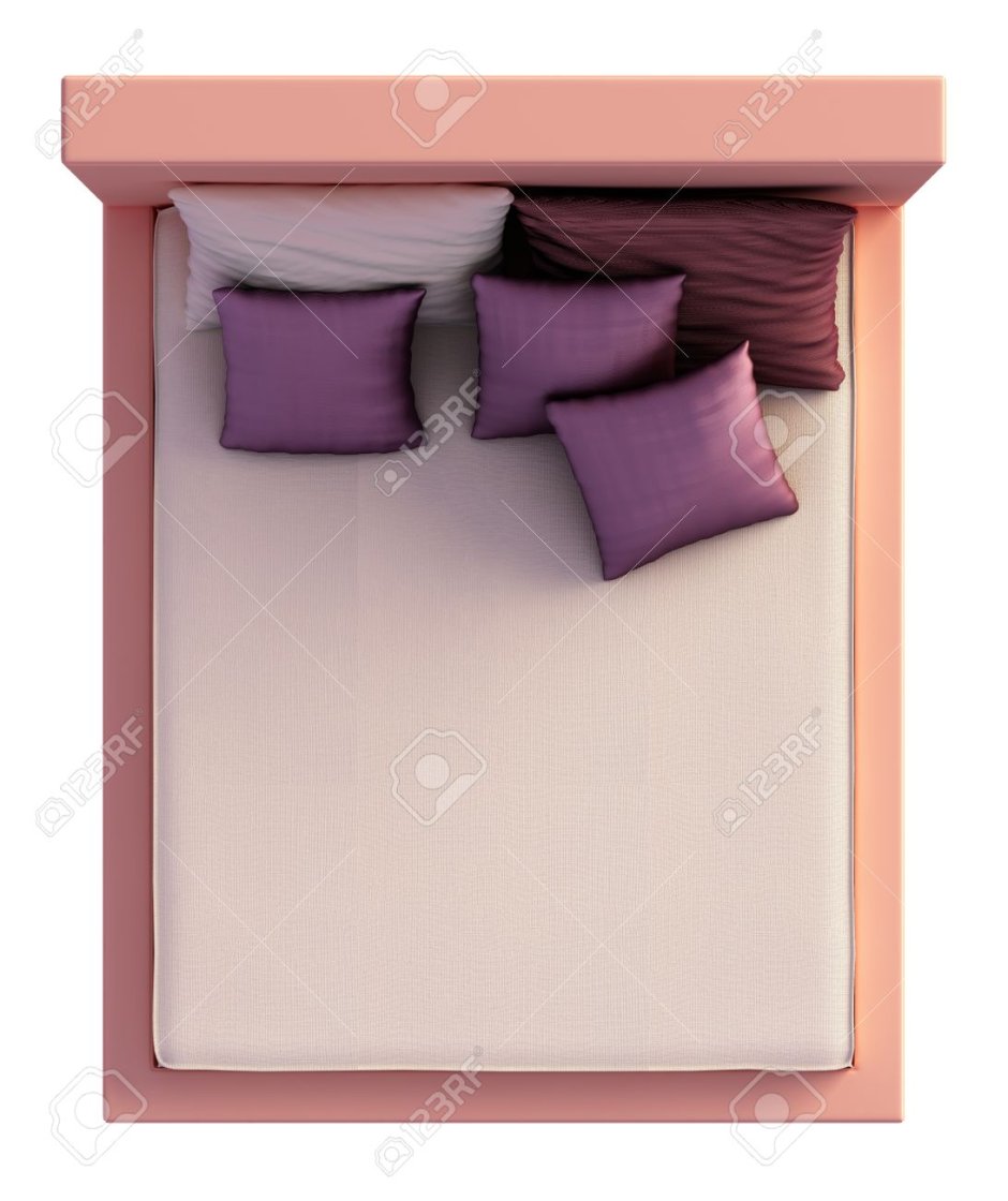 Кровать вид сверху