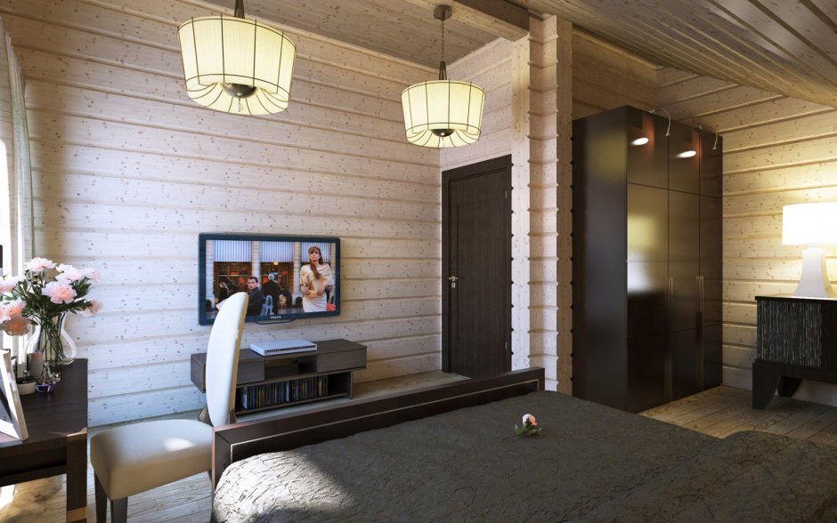 Имитация клееного бруса для внутренней отделки