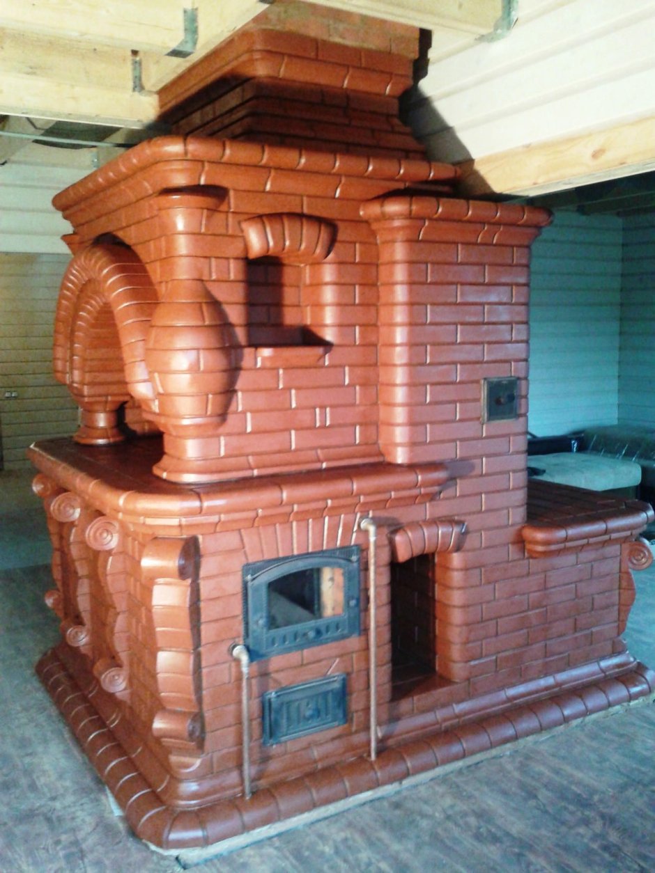 Красивые печи из кирпича