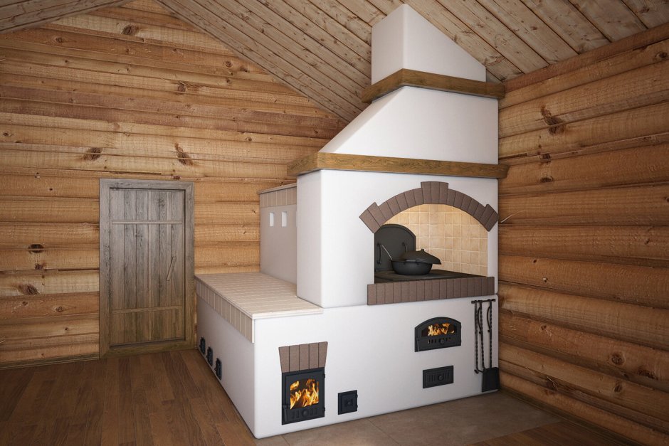 Русские печи с лежанкой