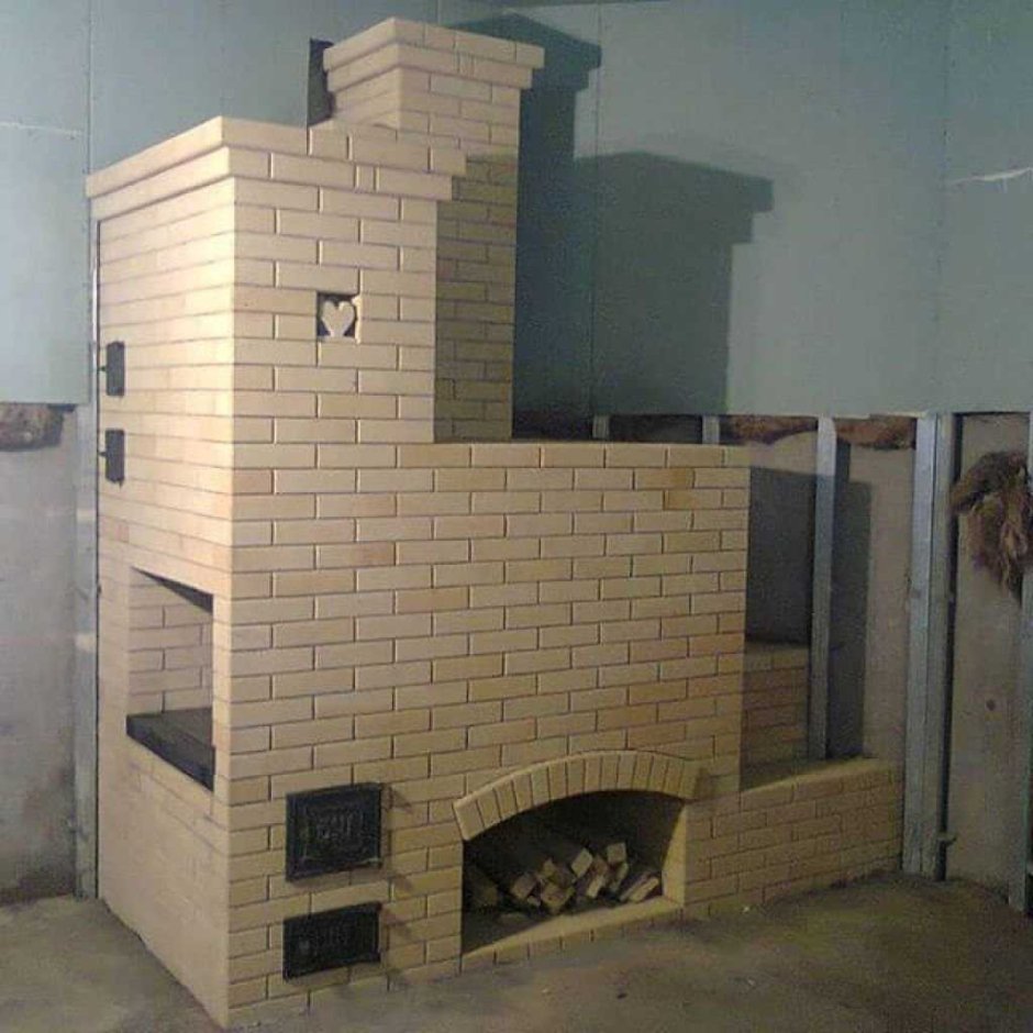 Печи с лежанкой и плитой