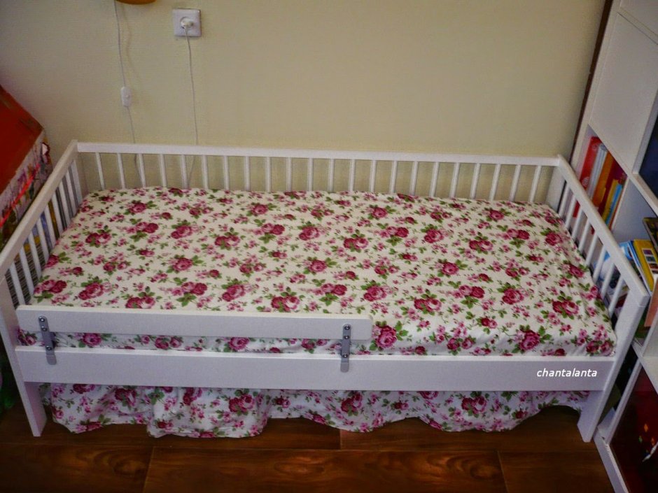Переделанные детские кроватки в кровать